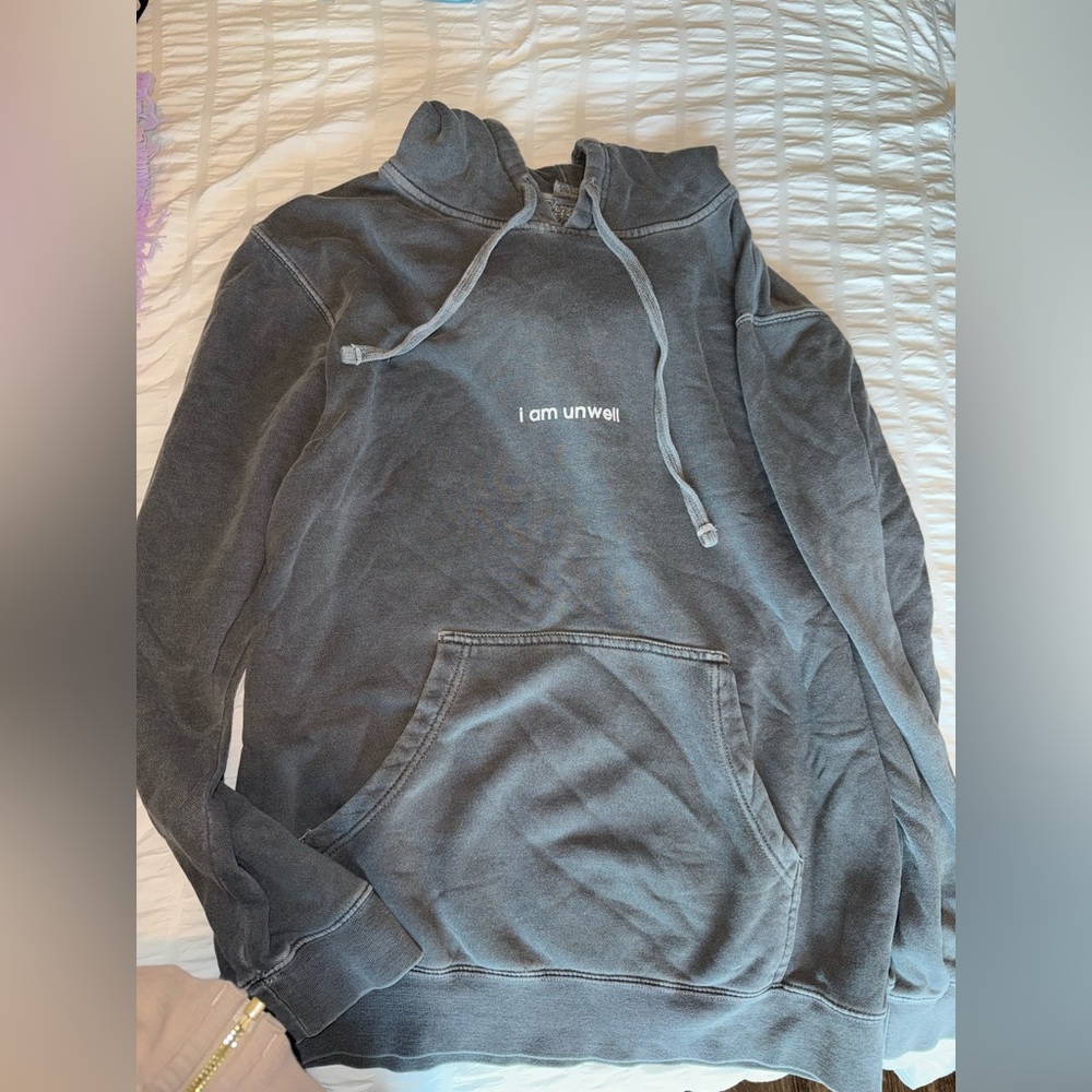 Call her Daddy Alex Cooper Grey “Unwell” hoodie